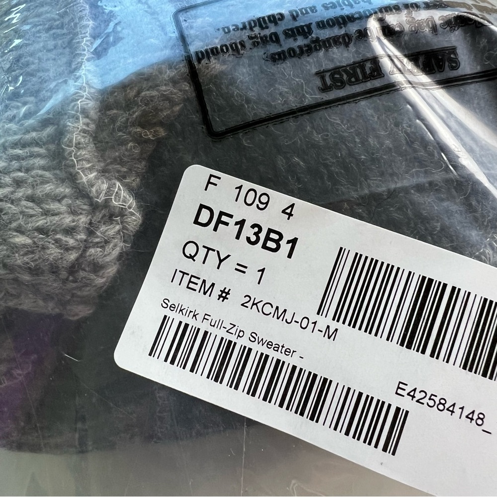 Lost Horizons NEW Selkirk Wool Fleece Line Hooded Patchwork Sweater Men’s M - Picture 12 of 12